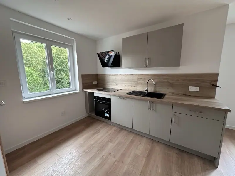 Cuisine équipée neuve d'un appartement à Wissembourg