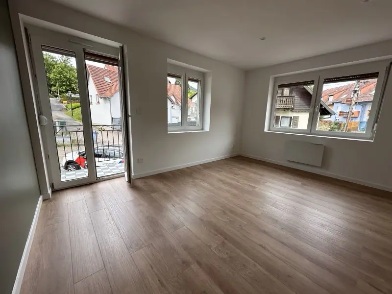 Vue intérieure d'un appartement livré